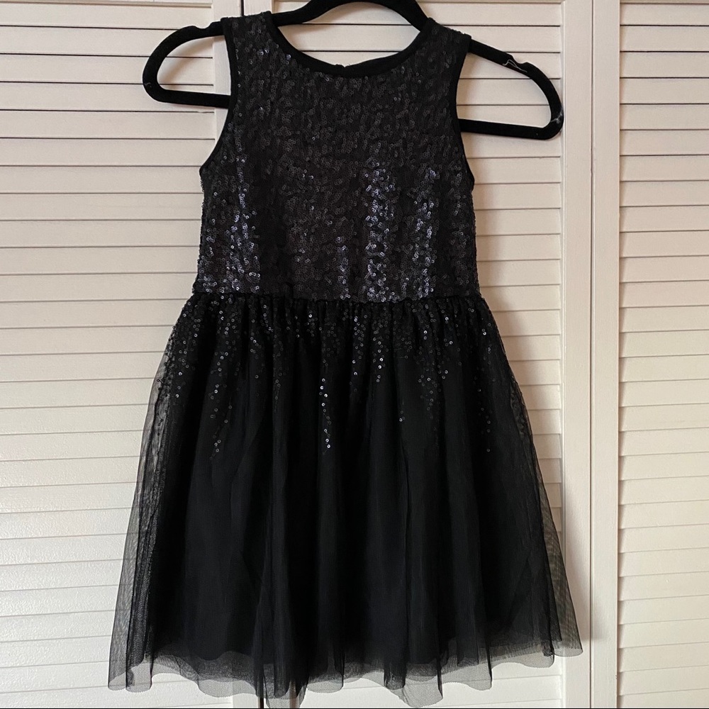 Gap Black Girls Dress with Sequins detail